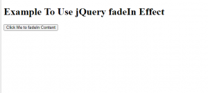 What Are JQuery Effects Learning JQuery