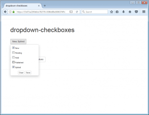 Dropdown Checkboxes