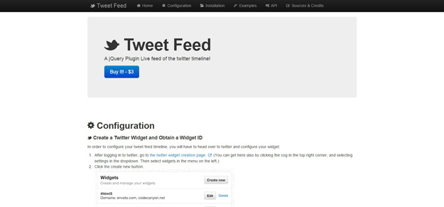 JQuery Tweet Feed Plugin