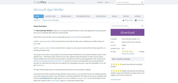 Microsoft Ajax Minifier   Home