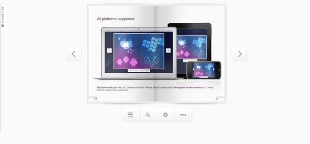 Responsive Flip Book powered by jQuery