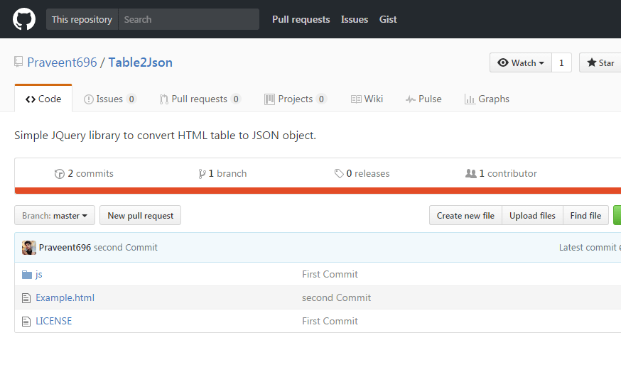 Table2Json