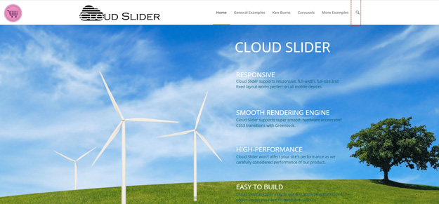 cloud slider