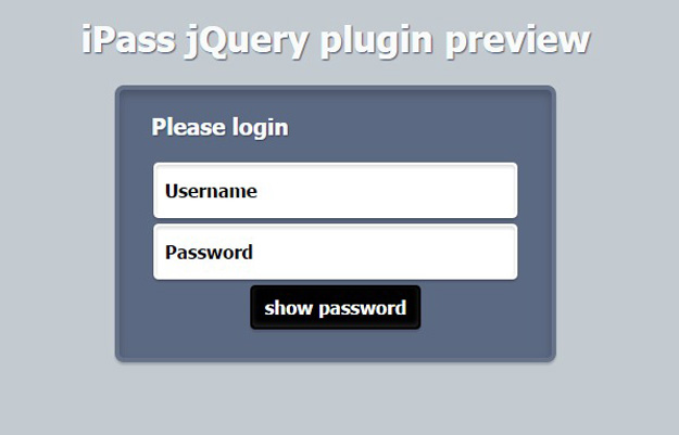 jQuery Password Plugins