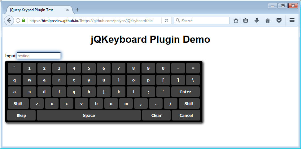 jquery virtual keyboard