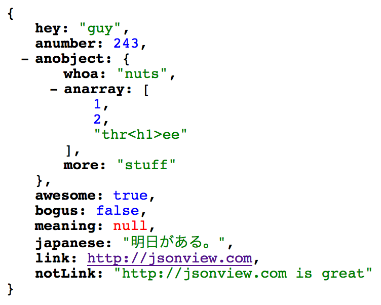 jQuery JSONView