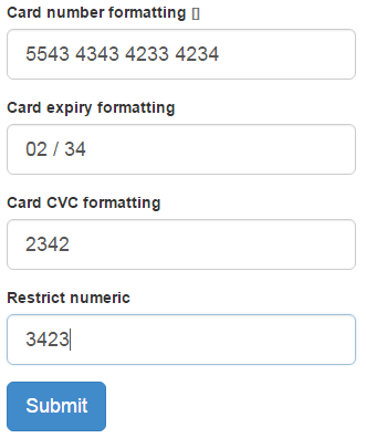 jQuery Payment