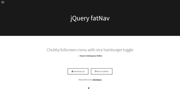 jQuery fatNav