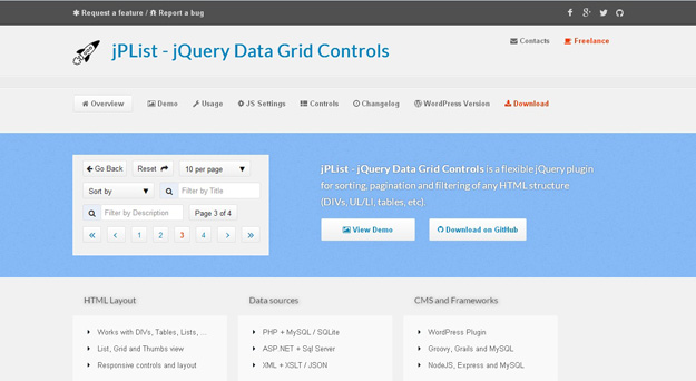 40 Best JQuery Grid Plugins | Learning JQuery