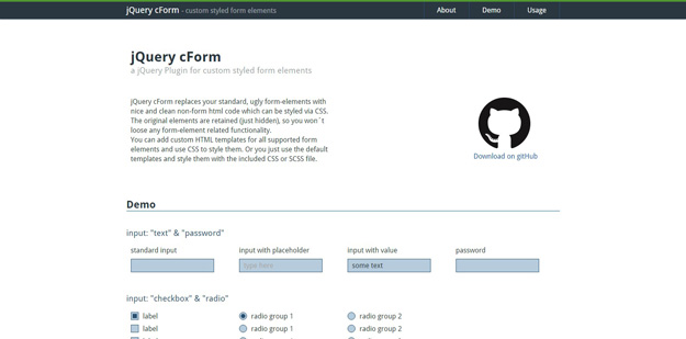 jquery cform