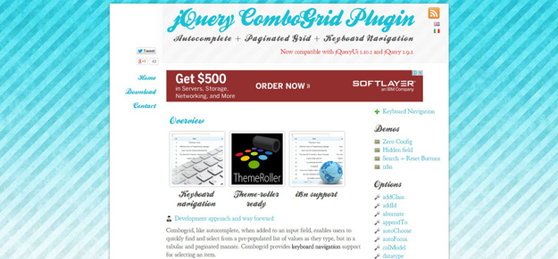 jquery combogrid