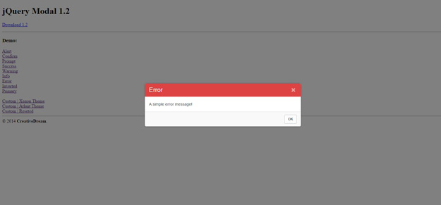 jquery modal