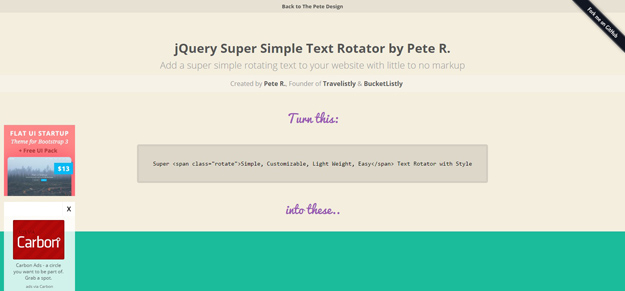 jquery super simple text rotator