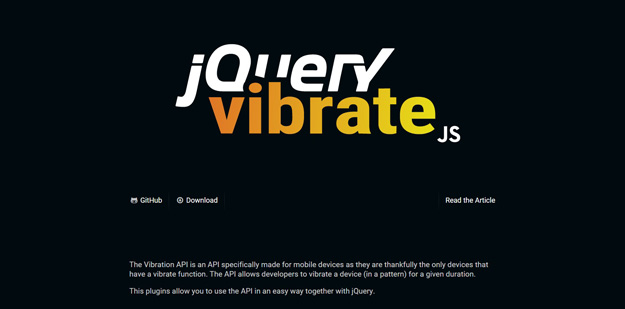 jqueryvibrate js