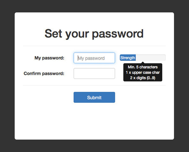 password strength