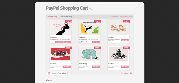 paypal shopping cart