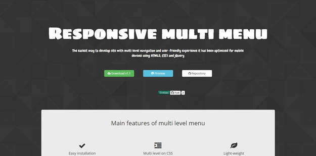 responsive multi menu